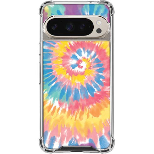 Rainbow Tie Dye Pixel 9/9 Pro Clear Case